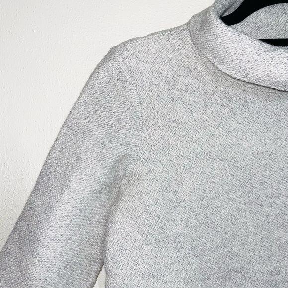 J. Crew Factory Light Gray Tweed Cowl Neck Sweater Xsmall Women’s - Picture 3 of 11